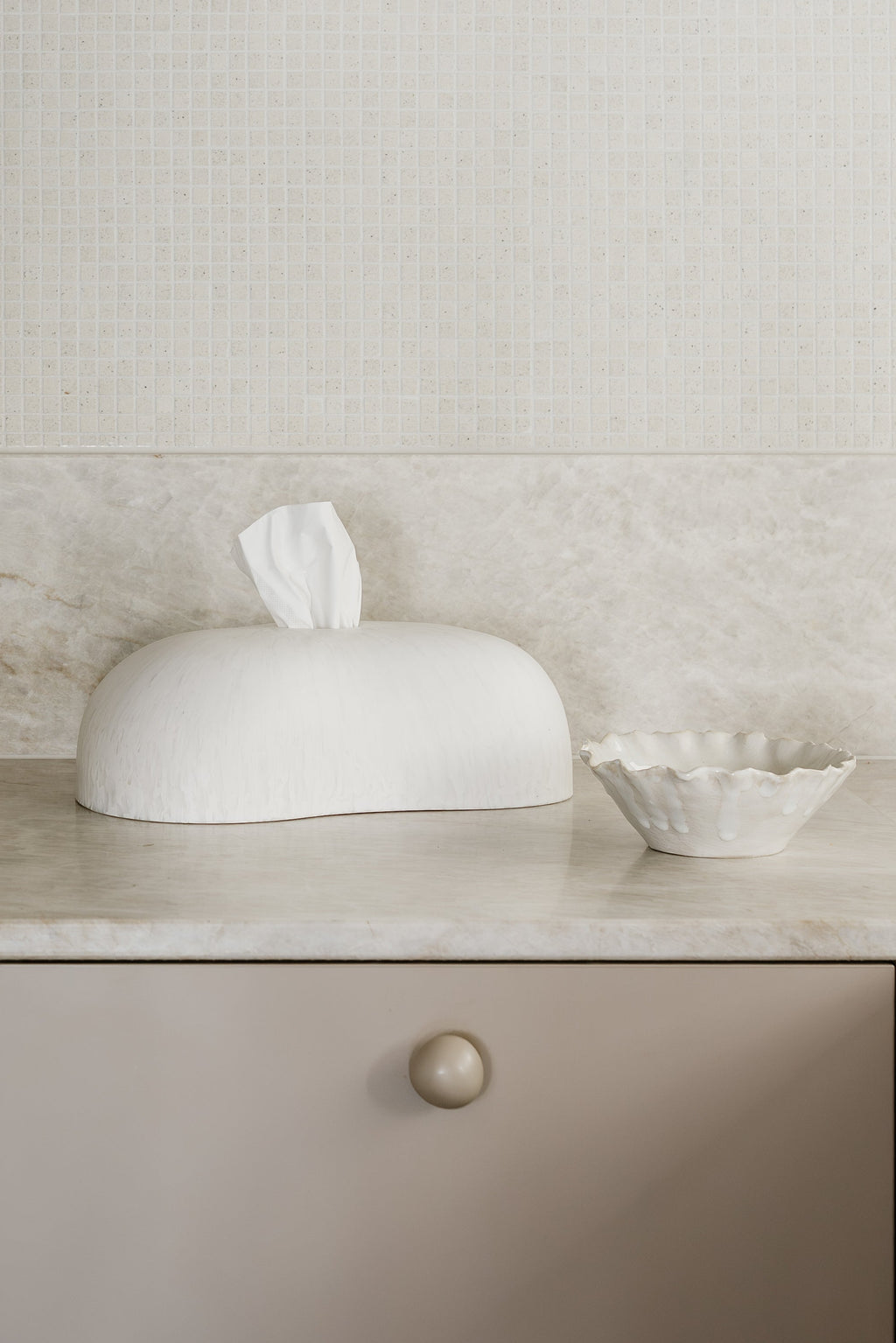 THE BEAN: Tissue Box Cover - Snow