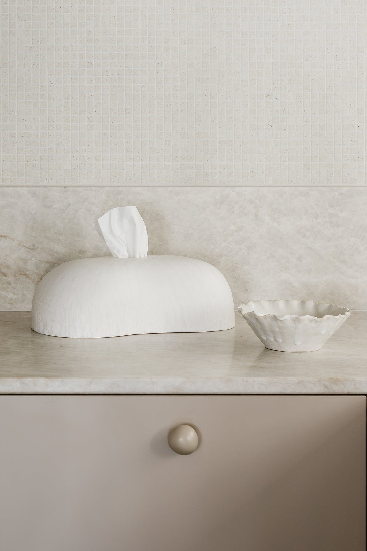 THE BEAN: Tissue Box Cover - Snow